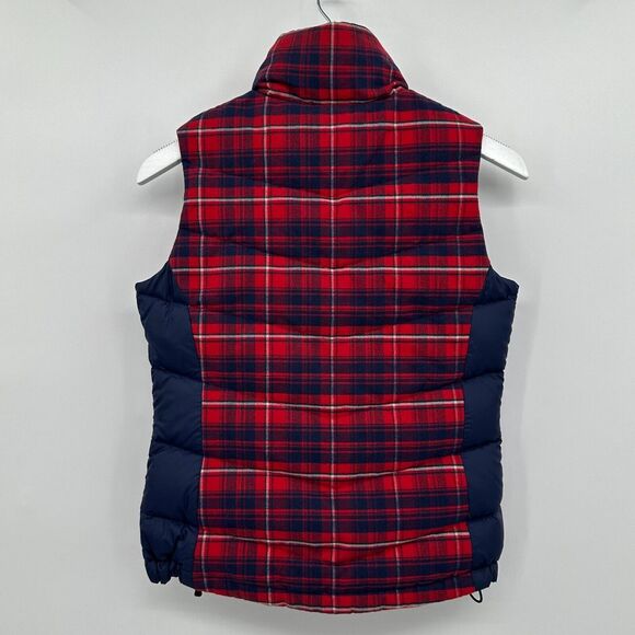 The North Face 700 Down Puffer Vest Jacket Womens Size XS Red Blue Zip Pockets - Picture 8 of 14